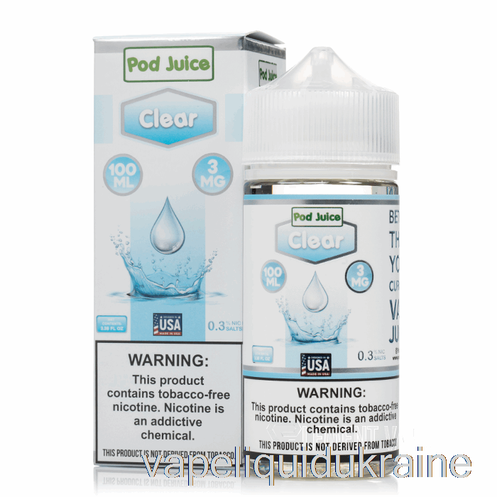 Vape Liquid Ukraine Clear - Pod Juice - 100mL 0mg